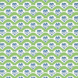 T16251 Emily Kismet Green and Blue Wallpaper by Thibaut T16251 Emily Kismet Green and Blue Wallpaper by Thibaut