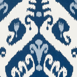 T16245 Indies Ikat Kismet Navy Wallpaper by Thibaut T16245 Indies Ikat Kismet Navy Wallpaper by Thibaut