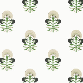 T16214 Tybee Bud Kismet Black and Green Wallpaper by Thibaut T16214 Tybee Bud Kismet Black and Green Wallpaper by Thibaut