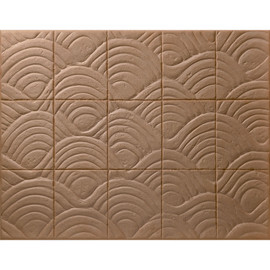 97013 Terracotta Babylon Almond Wallpaper By Arte