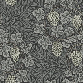 82021 Vine Hidden Treasures Dark Grey Wallpaper By Galerie