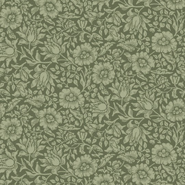 82042 Mallow Hidden Treasures Dark Green Wallpaper By Galerie