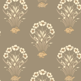 6657 Tortoise & Hare Beige Wallpaper by Belgravia