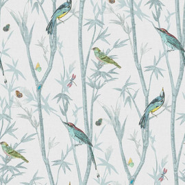 118267 Chinoiserie Bird Trail Duck Egg Wallpaper by Next 118267 Chinoiserie Bird Trail Duck Egg Wallpaper by Next