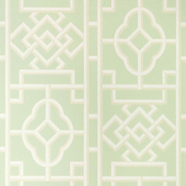 T13390 Gateway Pavilion Green Wallpaper by Thibaut