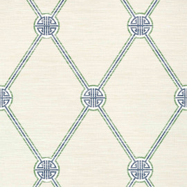 T13352 Turnberry Trellis Pavilion Beige and Green Wallpaper by Thibaut T13352 Turnberry Trellis Pavilion Beige and Green Wallpaper by Thibaut