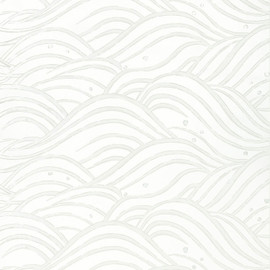 AT9878 Waves Nara Pearl Wallpaper by Thibaut