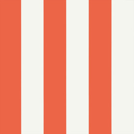 T13133 Summer Stripe Summer House Coral Wallpaper by Thibaut