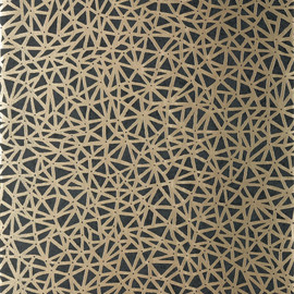 T10408 Aedan Modern Resource 2 Black Wallpaper by Thibaut