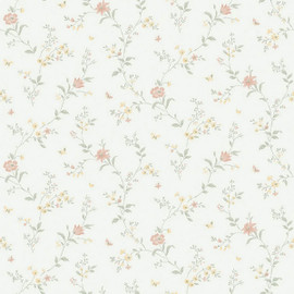 38755 Viktoria Borosan Hem Neutral / Pink Wallpaper by Borastapeter