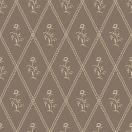 5506 Signe Swedish Grace Brown Wallpaper by Borastapeter
