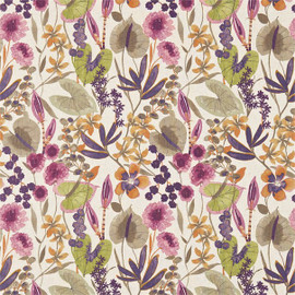 120336 Nalina Amazilia Loganberry Raspberry Apricot Harlequin Fabric 120336 Nalina Amazilia Loganberry Raspberry Apricot Harlequin Fabric