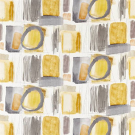 120808 Kanjiro Atelier Ochre Charcoal Stone Fabric by Harlequin 120808 Kanjiro Atelier Ochre Charcoal Stone Fabric by Harlequin