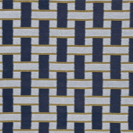 131352 Saki Indigo Ochre Fabric by Harlequin 131352 Saki Indigo Ochre Fabric by Harlequin