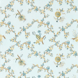 217322 Trelliage Giles Deacon Primrose and Danbury Wallpaper by Sanderson