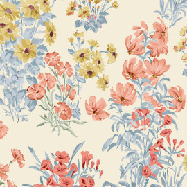 122742 Megan Ochre Yellow Wallpaper by Laura Ashley