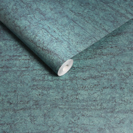 124131 Vincenzo Teal Wallpaper by Graham and Brown