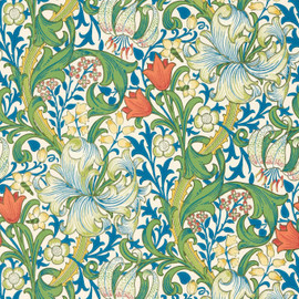 217330 Golden Lily Bedford Park Twister Wallpaper by Morris & Co