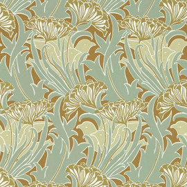 217354 Laceflower Bedford Park Tobacco & Pistachio Wallpaper by Morris & Co 217354 Laceflower Bedford Park Tobacco & Pistachio Wallpaper by Morris & Co