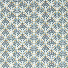 F1734/02 Attingham Secret Garden Denim Clarke & Clarke Fabric