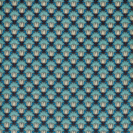 520014 Tulip & Bird Bedford Park Opal & Sea Foam Fabric by Morris & Co 520014 Tulip & Bird Bedford Park Opal & Sea Foam Fabric by Morris & Co