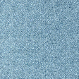 227227 Yew & Aril Bedford Park Indigo Fabric by Morris & Co