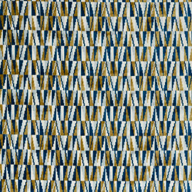 133495 Acute Momentum 13 Cobalt / Ochre Fabric by Harlequin 133495 Acute Momentum 13 Cobalt / Ochre Fabric by Harlequin
