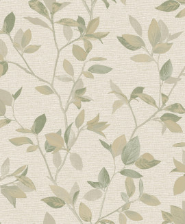 311433 Silver Birch Green Elegant Homes Wallpaper by Rasch