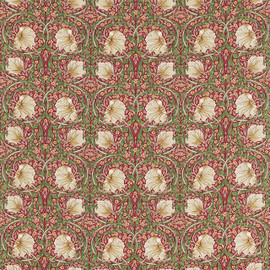 226723 Pimpernel Compilation Red/Thyme Fabric by Morris & Co 226723 Pimpernel Compilation Red/Thyme Fabric by Morris & Co
