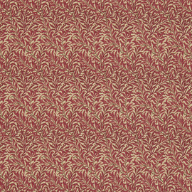 230288 Willow Bough Little Book of Morris Crimson & Manilla Fabric by Morris & Co 230288 Willow Bough Little Book of Morris Crimson & Manilla Fabric by Morris & Co