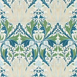 217360 Helena Morris & Friends Indigo & Forest Wallpaper by Morris & Co 217360 Helena Morris & Friends Indigo & Forest Wallpaper by Morris & Co