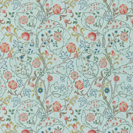 214731 Mary Isobel Morris & Friends Silk Blue & Pink Wallpaper by Morris & Co 214731 Mary Isobel Morris & Friends Silk Blue & Pink Wallpaper by Morris & Co