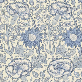 212567 Pink & Rose Morris & Friends Indigo Wallpaper by Morris & Co 212567 Pink & Rose Morris & Friends Indigo Wallpaper by Morris & Co