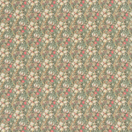 DMC1G4206 Golden Lily Minor Morris & Friends Artichoke and Vanilla Fabric by Morris & Co