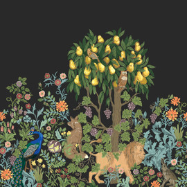 TJ41700M Abbotsbury Mural Mulberry Tree Wallpaper By Galerie