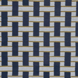 131352 Saki Momentum 6 Indigo / Ochre Fabric by Harlequin 131352 Saki Momentum 6 Indigo / Ochre Fabric by Harlequin