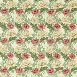 227100 Chrysanthemum Outdoor-Performance Russet Fabric by Morris & Co 227100 Chrysanthemum Outdoor-Performance Russet Fabric by Morris & Co