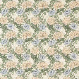 227101 Chrysanthemum Outdoor-Performance Mineral/Cream Fabric by Morris & Co 227101 Chrysanthemum Outdoor-Performance Mineral/Cream Fabric by Morris & Co