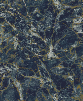 A73803 Astoria Marble Navy Wallpaper by Grandeco