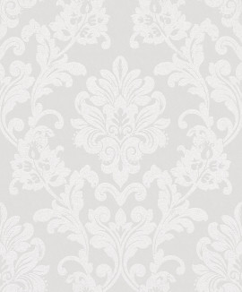 82091 Grey Damask Wallpaper Industrial Effects By Galerie