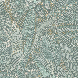 76310814 Talavera Casa Azul Wallpaper by Casamance