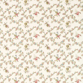 227179 Trelliage Giles Deacon Raspberry/Stone Fabric by Sanderson