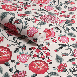 125497 Strawberry Garden Rose Wallpaper by Cath Kidston 125497 Strawberry Garden Rose Wallpaper by Cath Kidston