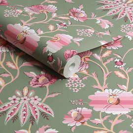 125524 Friendship Garden Sage Wallpaper by Cath Kidston 125524 Friendship Garden Sage Wallpaper by Cath Kidston