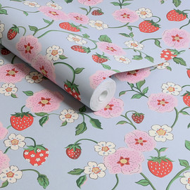 125532 Strawberry Summer Wallpaper by Cath Kidston 125532 Strawberry Summer Wallpaper by Cath Kidston