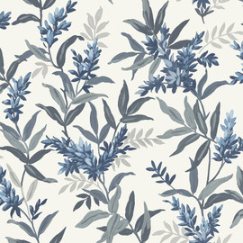 5905 Olivia Blue Floral Wallpaper by Belgravia 5905 Olivia Blue Floral Wallpaper by Belgravia
