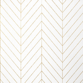 T41005 Land Bridge Modern Resource 4 White and Metallic Gold Wallpaper by Thibaut
