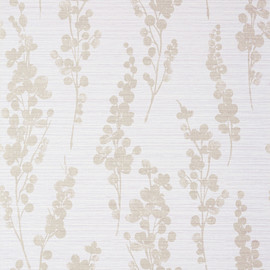 T41052 Spring Blooms Modern Resource 4 Metallic Pewter on Lavender Wallpaper by Thibaut