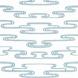 AT23153 Cloudwater Willow Tree Blue Wallpaper by Anna French