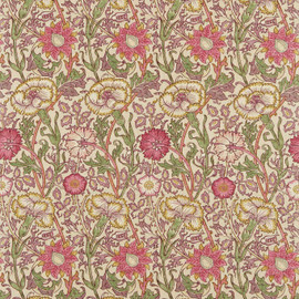 222529 Pink & Rose Archive II Prints Manilla/Wine Fabric by Morris & Co 222529 Pink & Rose Archive II Prints Manilla/Wine Fabric by Morris & Co